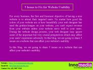 5 Issues to Fix for Website Usability