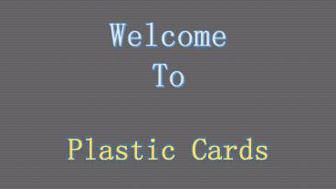 plastic card