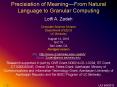 Precisiation of Meaning PowerPoint PPT Presentation