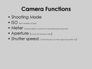 Camera Functions