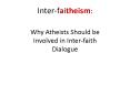 Inter-faitheism: PowerPoint PPT Presentation