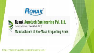 Different Plants of Bio Coal Briquetting Plant