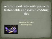 Stylish Wedding Neckties