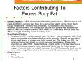 Factors Contributing To Excess Body Fat PowerPoint PPT Presentation