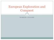 European Exploration and Conquest
