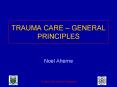 TRAUMA CARE  PowerPoint PPT Presentation