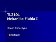 TL2101 Mekanika Fluida I