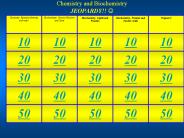 Chemistry and Biochemistry JEOPARDY!! ?