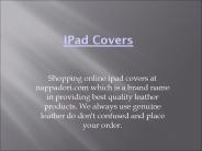 IPad Covers