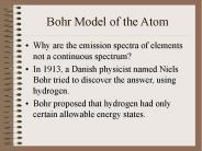 Bohr Model of the Atom