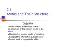 2.1 Atoms and Their Structure PowerPoint PPT Presentation