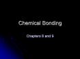 Chemical Bonding PowerPoint PPT Presentation