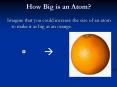How Big is an Atom? PowerPoint PPT Presentation