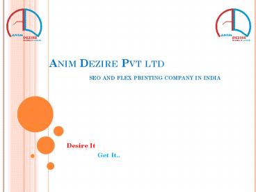 SEO Service and Flex printing Company India