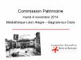 ?Commission Patrimoine  mardi 4 novembre 2014  M PowerPoint PPT Presentation