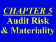 CHAPTER 5 Audit Risk PowerPoint PPT Presentation