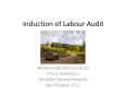 Induction of Labour Audit PowerPoint PPT Presentation