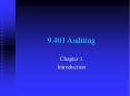 9.401 Auditing PowerPoint PPT Presentation