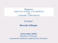 Materia: ASPECTOS LEGALES y ECONOMICOS DEL GOBIERNO CORPORATIVO PowerPoint PPT Presentation