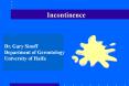Incontinence PowerPoint PPT Presentation