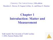 Chapter 1 Introduction: Matter and Measurement