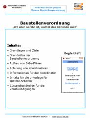 Baustellenverordnung 