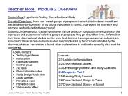 Teacher Note: Module 2 Overview