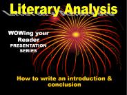 How to write an introduction