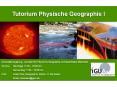 Tutorium Physische Geographie I PowerPoint PPT Presentation