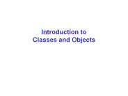 Introduction to Classes and Objects