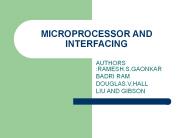 MICROPROCESSOR AND INTERFACING