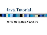 Java Tutorial