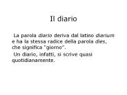 Il diario