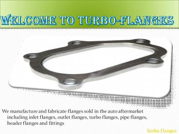 stainless steel exhaust flange