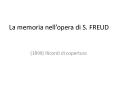 La memoria nell PowerPoint PPT Presentation