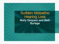 Sudden Idiopathic Hearing Loss PowerPoint PPT Presentation