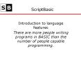 ScriptBasic PowerPoint PPT Presentation