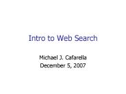 Intro to Web Search