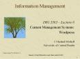Information Management PowerPoint PPT Presentation