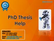 Phd Thesis Help