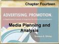 Media Planning and Analysis PowerPoint PPT Presentation
