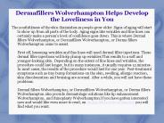 Wolverhampton Dermal Fillers