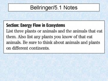 Bellringer/5.1 Notes