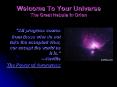 Welcome To Your Universe The Great Nebula In Orion PowerPoint PPT Presentation