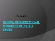 History Of Recreational Marijuana in United States