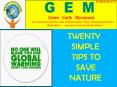 TWENTY                 SIMPLE                 TIPS TO                  SAVE                 NATURE PowerPoint PPT Presentation