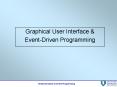 Graphical User Interface PowerPoint PPT Presentation