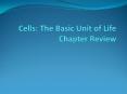 Cells: The Basic Unit of Life Chapter Review PowerPoint PPT Presentation