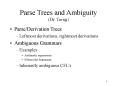 Parse Trees and Ambiguity (Dr. Torng) PowerPoint PPT Presentation