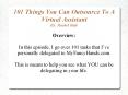 101 Things You Can Outsource To A Virtual Assistant